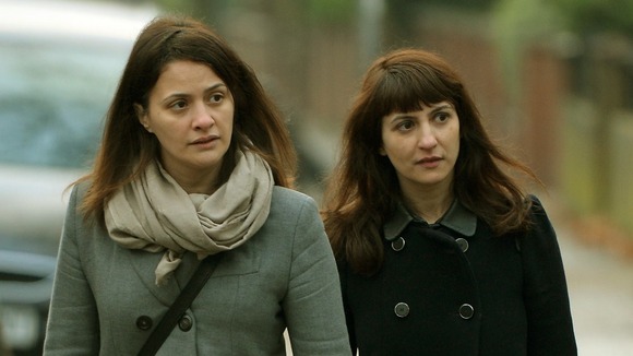 Sisters Elisabetta (L) and Francesca Grillo