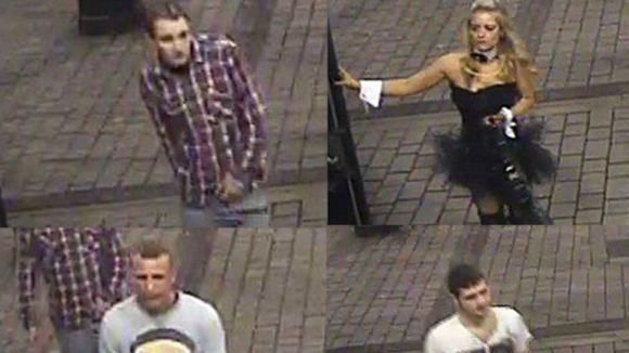 These four people are wanted in connection with the assault