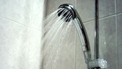 Shower head with water flowing