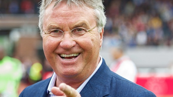 Guus Hiddink in Amsterdam.