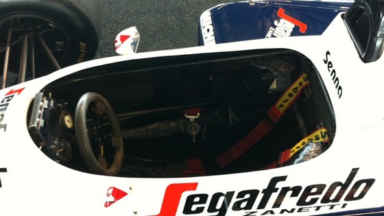 Ayrton Senna's car at Silverstone auction 