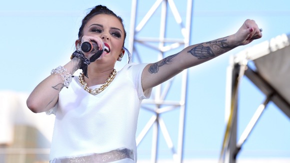 Cher Lloyd performing live at day 2 of the iHeart Radio Music Festival in Las Vegas
