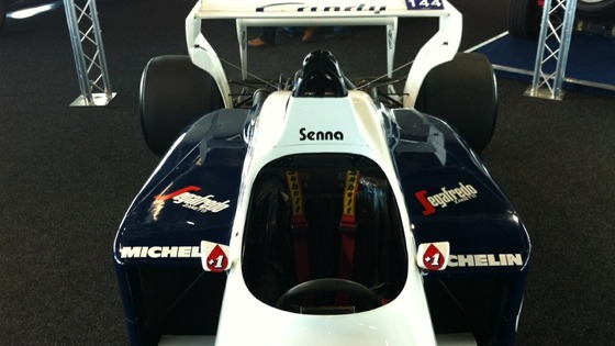 Ayrton Senna's car at Silverstone auction 