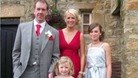 The Dargue family at a wedding before he fell ill.