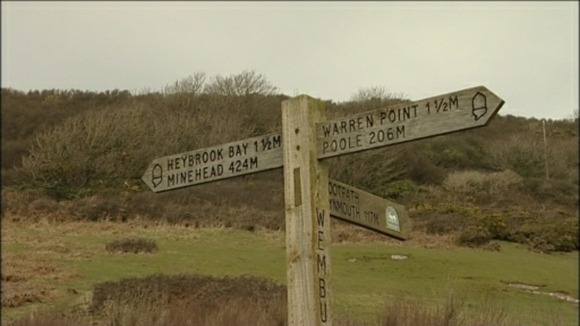 sw coastal path signpost