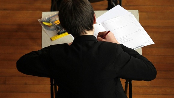 Student sitting an exam