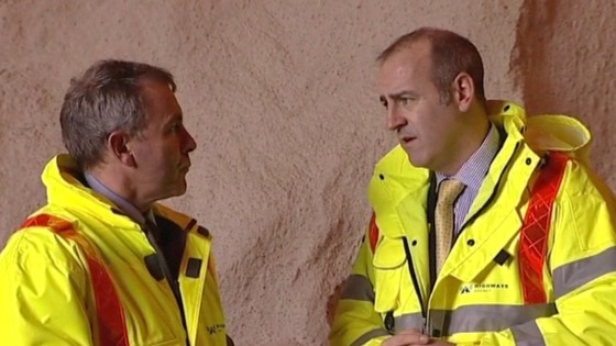 Robert Goodwill MP (left) at the event this morning.