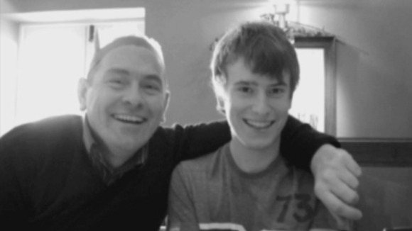 Steve and his son Tom before the road accident