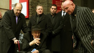 Ronnie Biggs seen during one of his last public appearances this year
