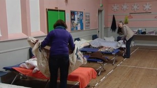 Volunteers working at the Ipswich Winter Night Shelter.