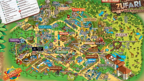 The whole park, the cafe is near Pirates Cove.