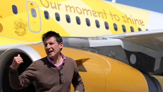 andout photo issued by LOCOG of Lord Coe arriving at Athens International Airport in Greece ahead of the Olympic Flame Handover Ceremony