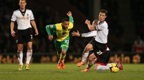 Norwich City were beaten 2-1 by Fulham.