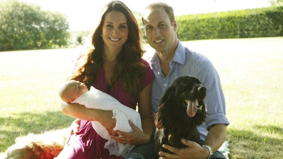 Grandfather Michael Middleton took this picture of the family relaxing in Bucklebury.