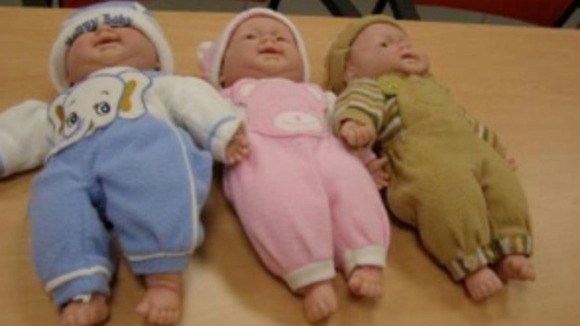 Some of the 'animal outfit' dolls