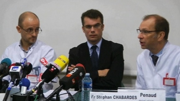 Doctors in Grenoble, France give a press conference on Michael Schumacher's condition