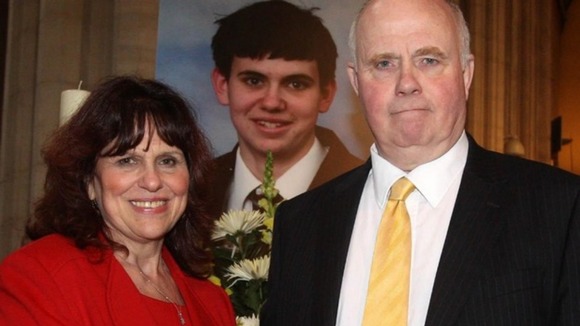 Barry and Margaret Mizen receive MBEs for services to young people.