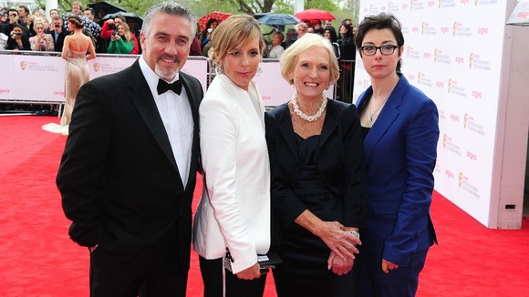 (L - R) Paul Hollywood, Mel Giedroyc, Mary Berry and Sue Perkins
