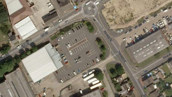 The Morrison's car park in Houghton Regis where Father Joseph Williams was found