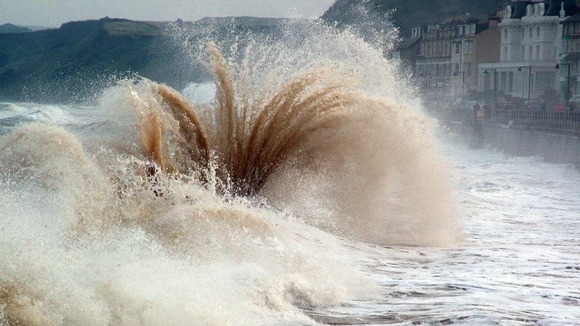 Rough Seas at Filey.