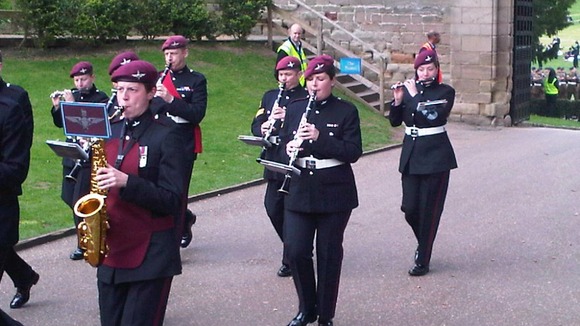 Band of the Royal Marines at the Freedom of Warwick at Warwick Castle