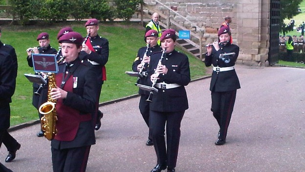 Band of the Royal Marines at the Freedom of Warwick at Warwick Castle