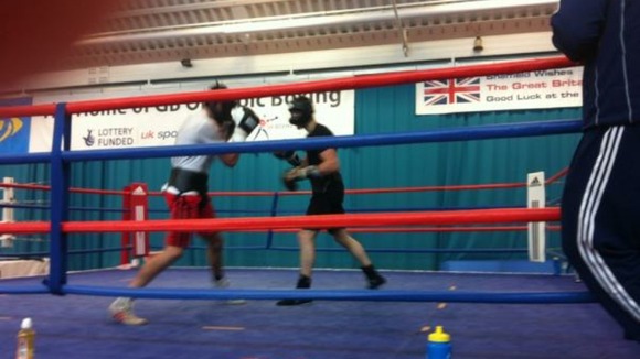 Carl "The Froch" Cobra preparing for his next fight at the Capital FM Arena