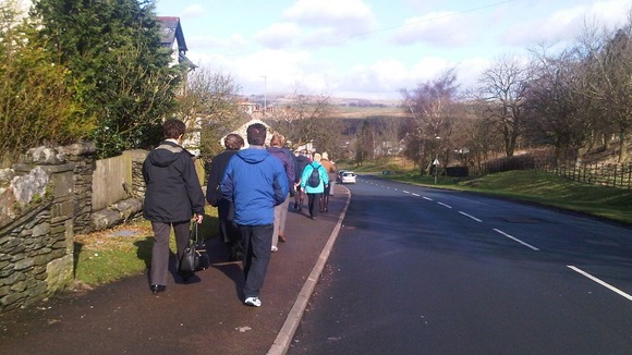 walking shot