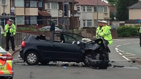 Accident on A38 Tyburn Road 