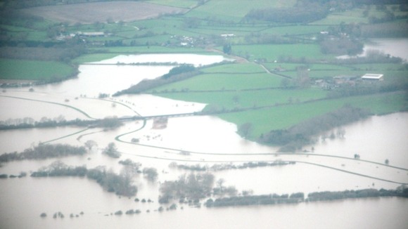 Flooded fields in Arun Valley