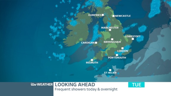 Radar Tuesday - Heavy showers