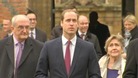 Prince William arrives this morning.