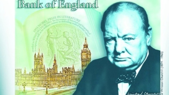 Winston Churchill on a new banknote