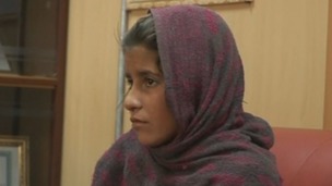 The 10-year-old Afghan girl.