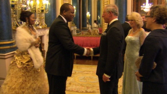 Prince Charles welcomes King Mswati of Swaziland