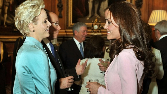 The Duchess of Cambridge talks Charlene, Princess of Monaco