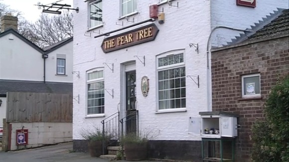 The Pear Tree pub in Hildersham near Cambridge