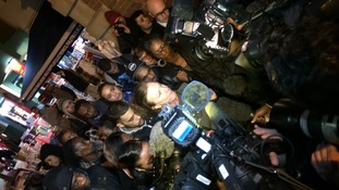 Mark Duggan's aunt Carole Duggan speaks to press in Tottenham.