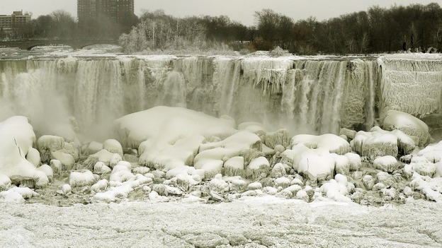 Niagara Falls pictured from Canadian side