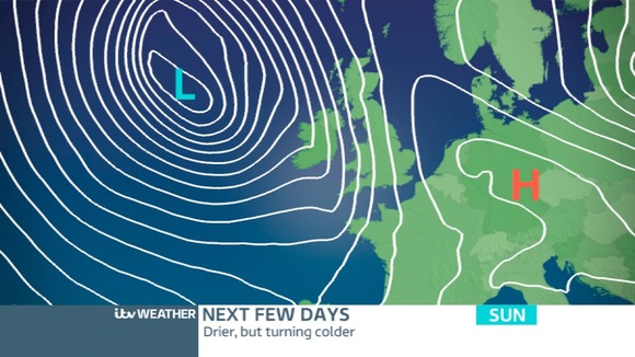 High Pressure settling things down for Saturday
