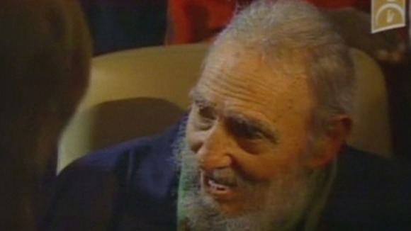 Fidel Castro has made a rare public appearance.