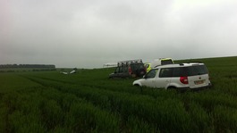 The Mini-Max plane came down in a field near Royston