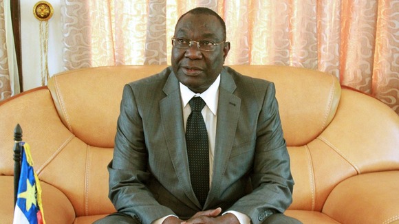 Central African Republic's former president Michel Djotodia.