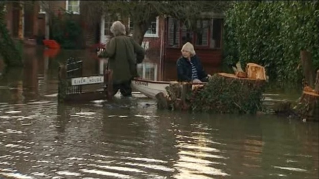 Flooding in Wraysbury.