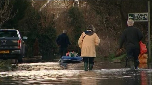 Flooding in Wraysbury.