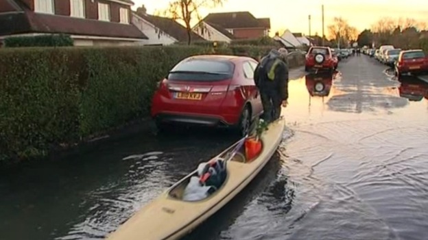 Flooding in Wraysbury.