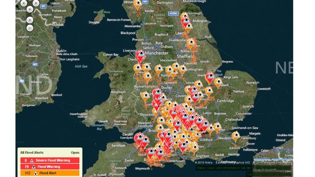Flood warnings still in place across the south.