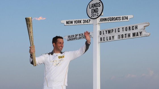 Ben Ainslie with a very special gold