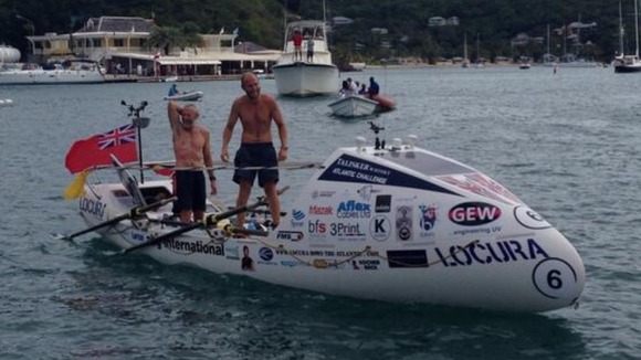Team Locura cross the finish line in Antigua