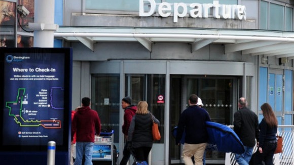 There is a power outage in the south of Birmingham Airport's terminal